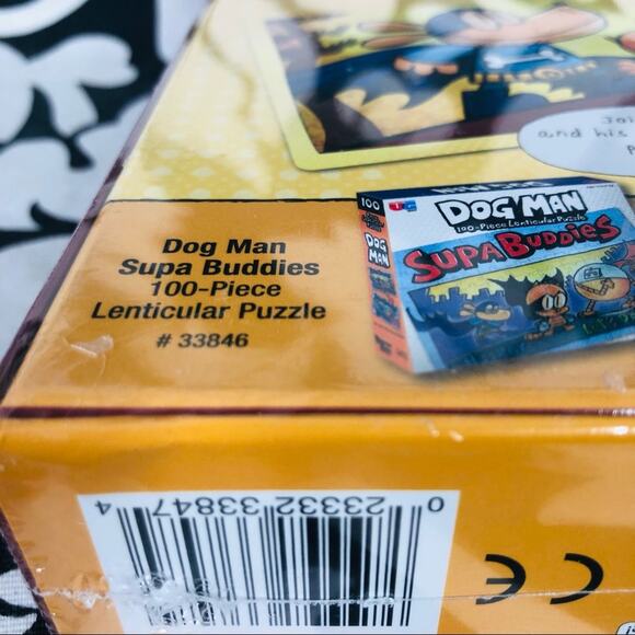 5 for $25| University Games Dog Man Adventures Lenticular Jigsaw Puzzle: 100 Pcs - Picture 3 of 5